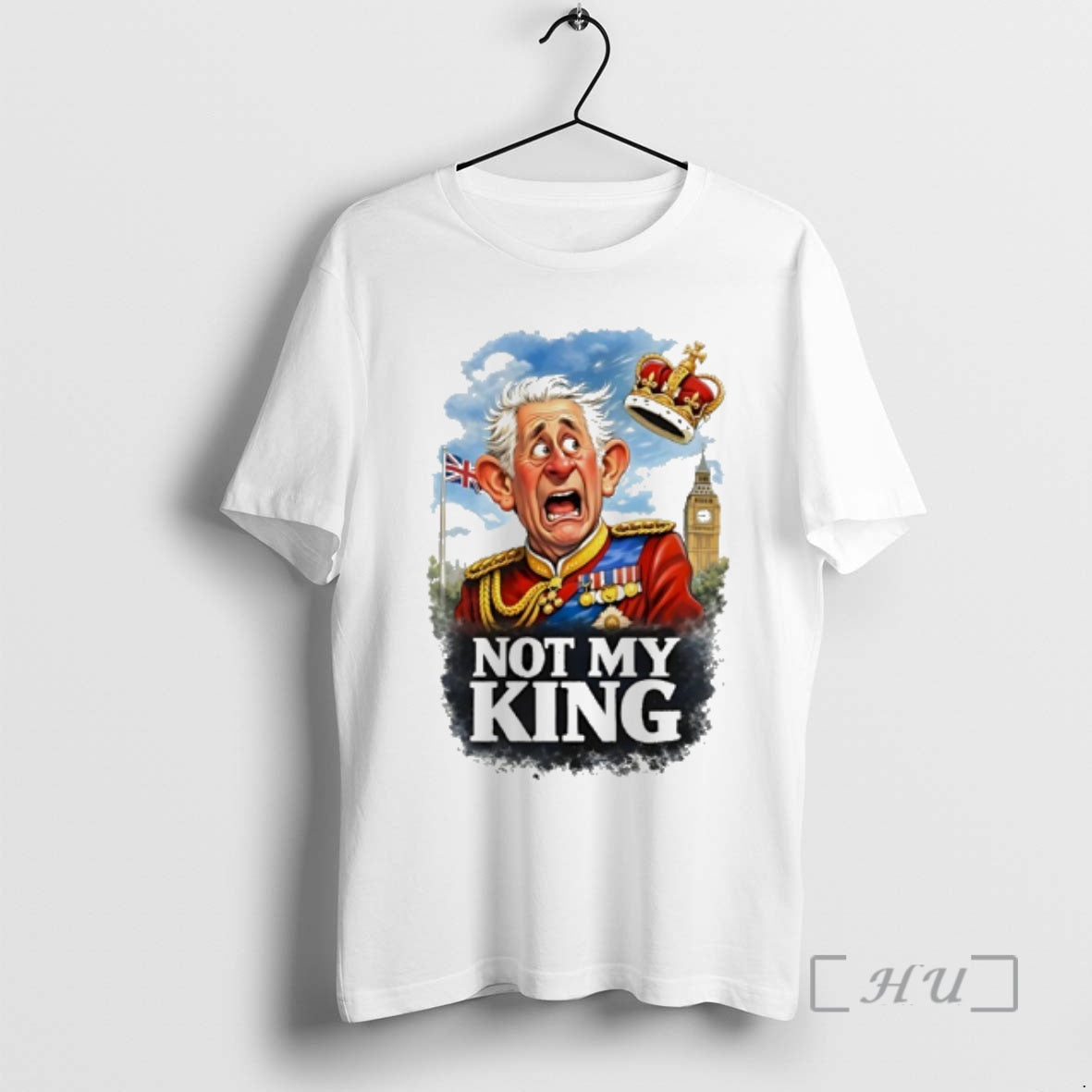 Officials Not My King British Monarchy Satire Cartoon T-Shirts, Hoodie, Sweatshirt | PopFlextees.com