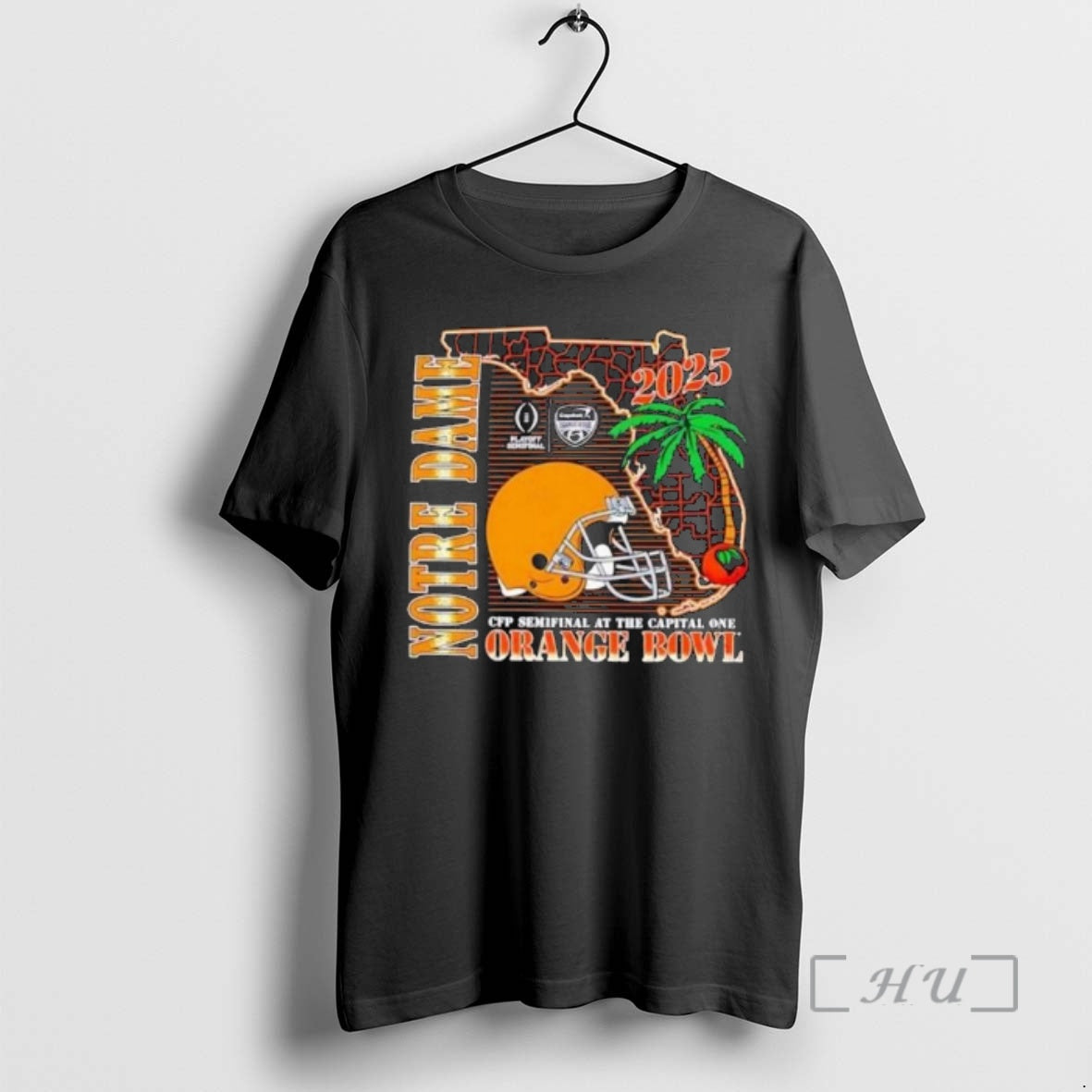 Officials Notre Dame Fighting Cfp Semifinal Irish Orange Bowl 2026 Helmet State T-Shirts, Hoodie, Sweatshirt