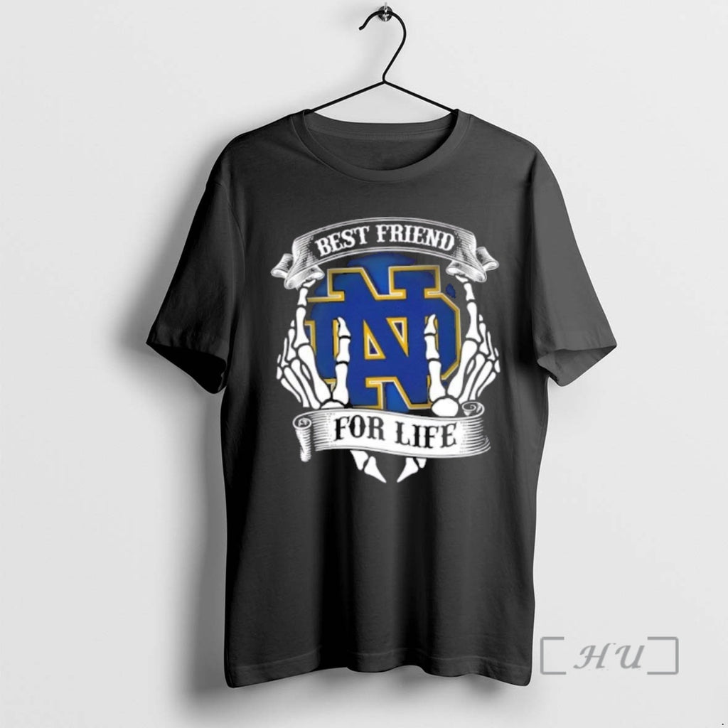 Officials Notre Dame Fighting Irish Best Friend For Life Hands Bones Premium T Shirts Sweater Hoodie, Sweatshirt