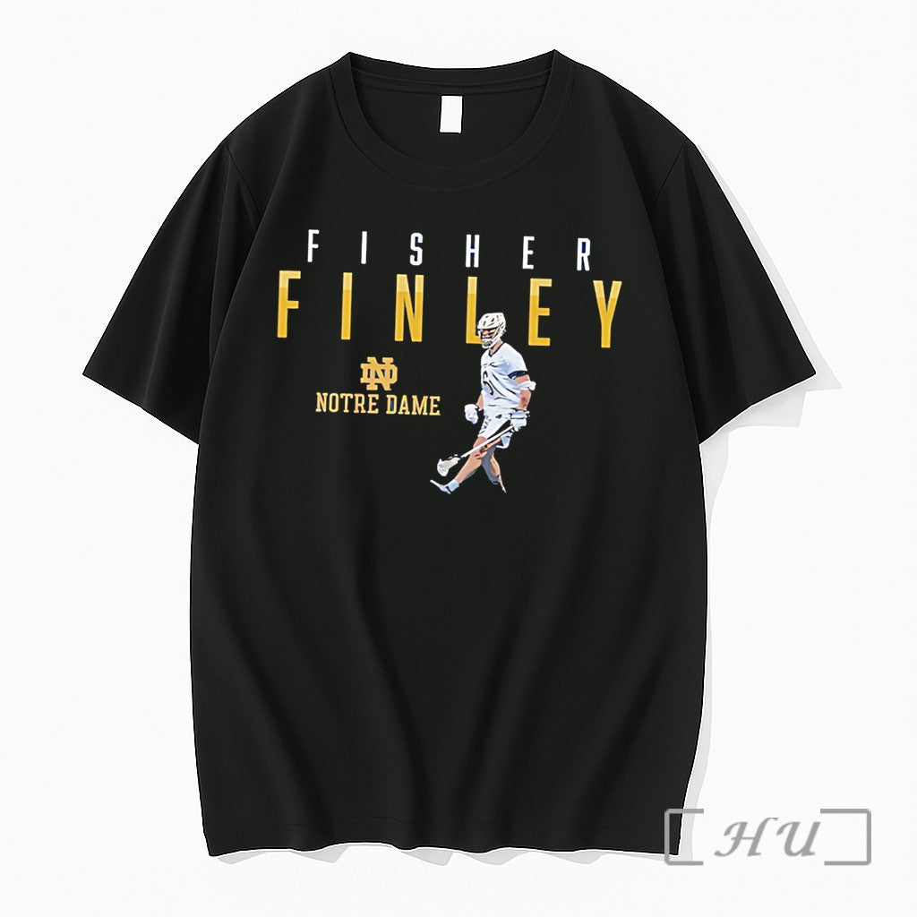 Officials Notre Dame Lacrosse Fisher Finley Walking Vintage Tee