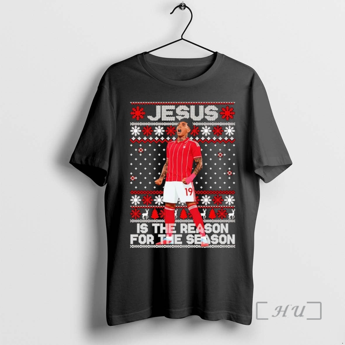 Officials Nottingham Forest Fc Jesus Is The Reason For The Season Christmas Premium T Shirts Hoodie, Sweatshirt