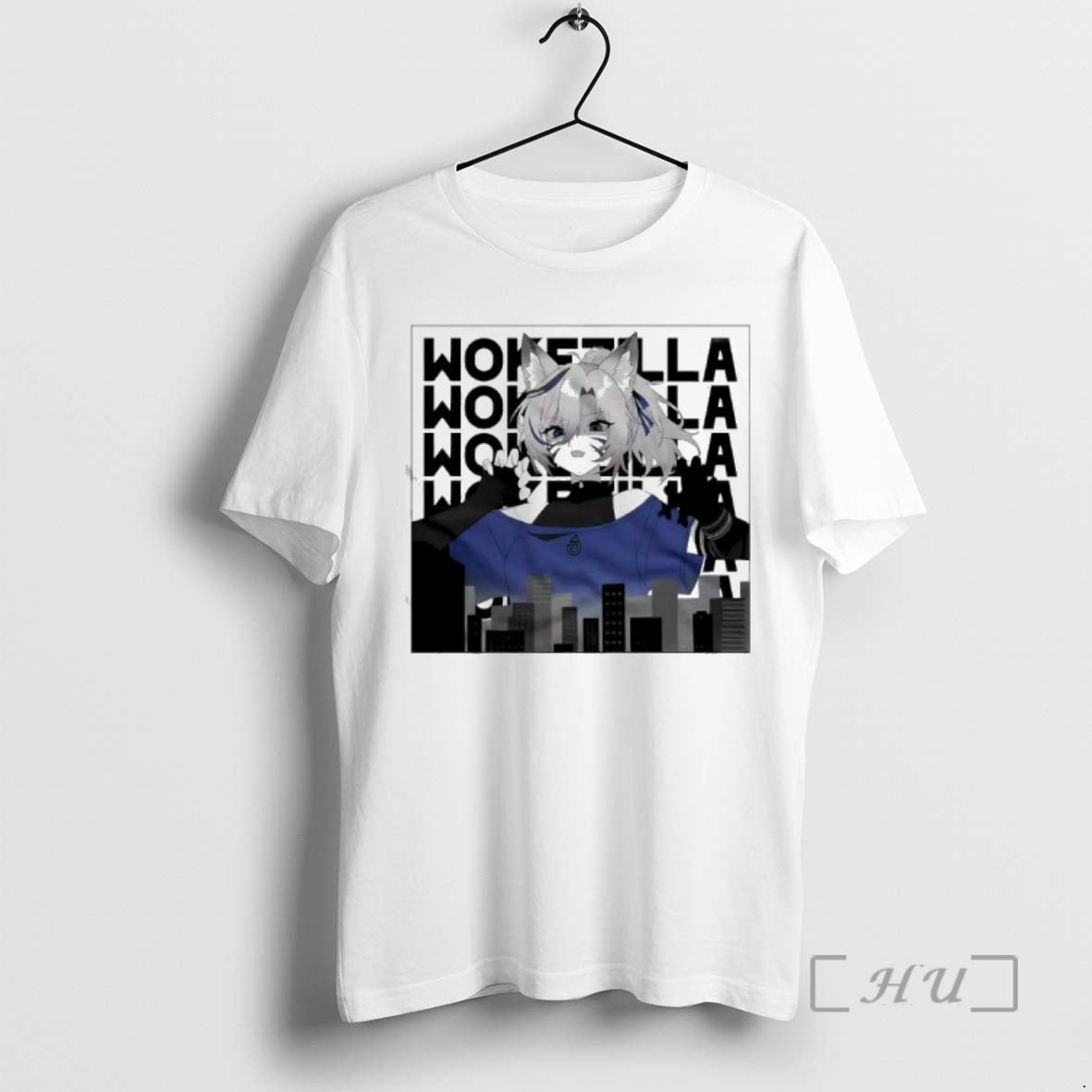 Officials Nyaras Vtuber Towering Over A City Skyline Wokezilla T-Shirts, Hoodie, Sweatshirt | PopFlextees.com
