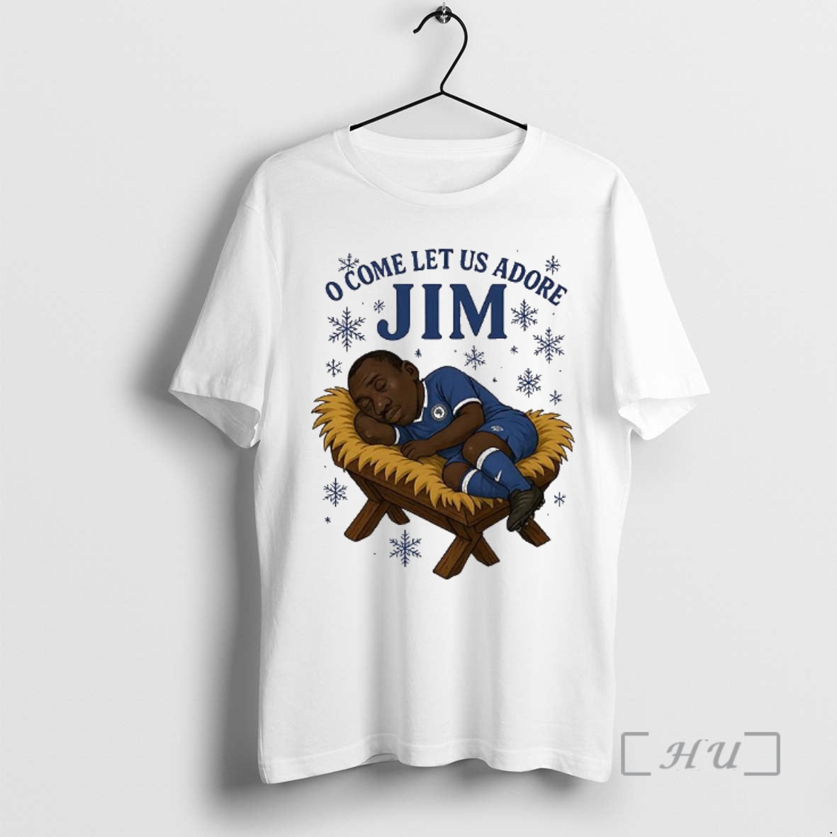 Officials O Come Let Us Adore Jim Chelsea Fc Christmas Caricature Premium T Shirts Sweater Hoodie, Sweatshirt