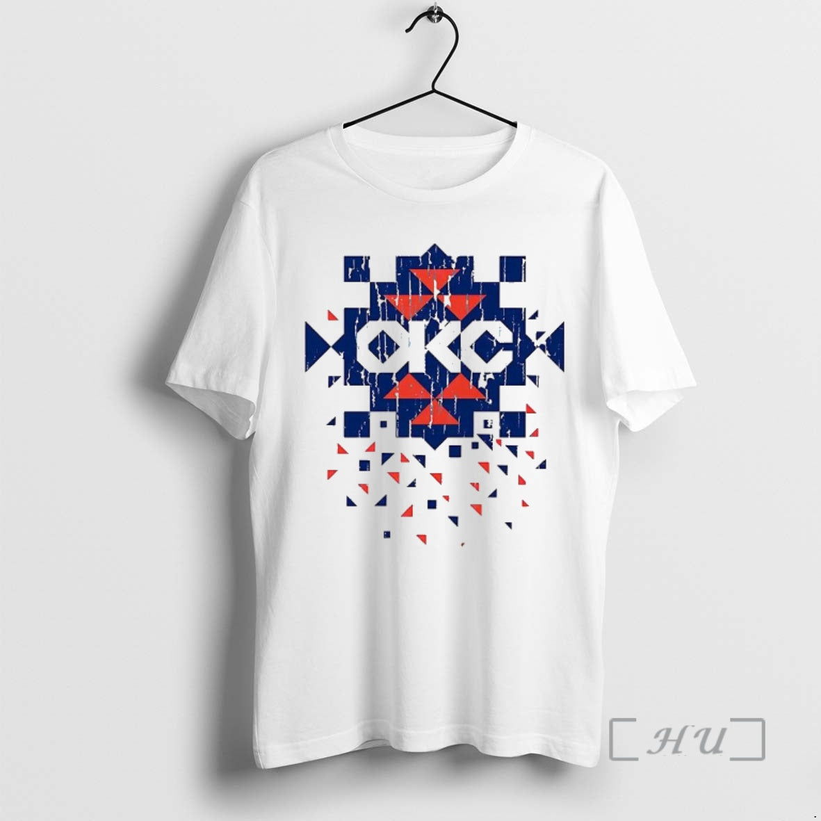 Officials Okc Thunder Diamond Pattern Native T-Shirts, Hoodie, Sweatshirt | PopFlextees.com