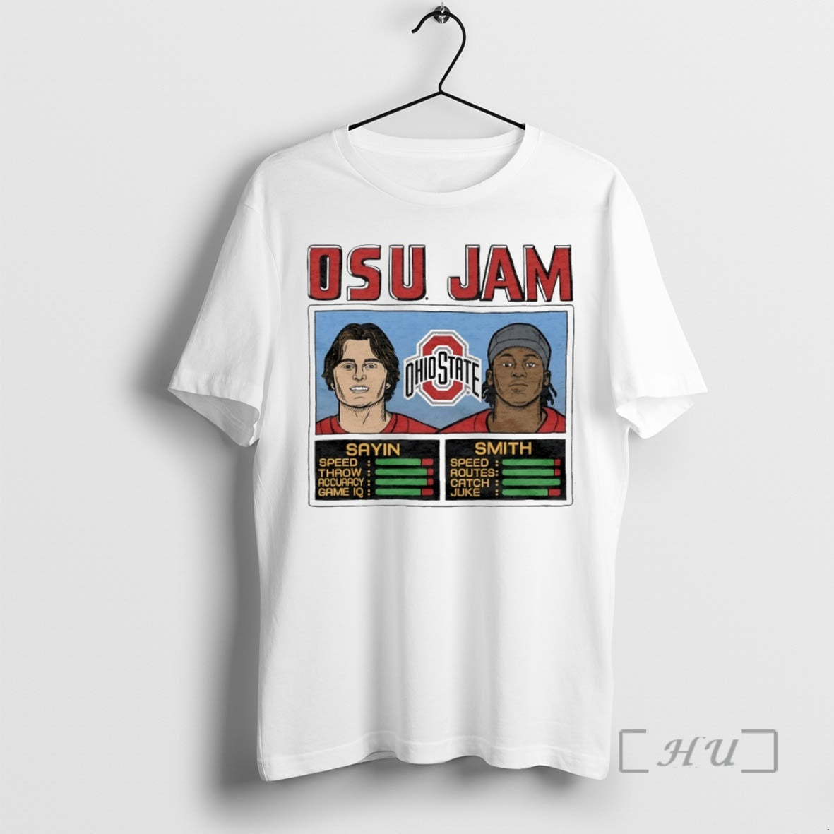 Officials Osu Jam Buckeyes Julian Sayin And Jeremiah Smith Circle T-Shirts, Hoodie, Sweatshirt | PopFlextees.com