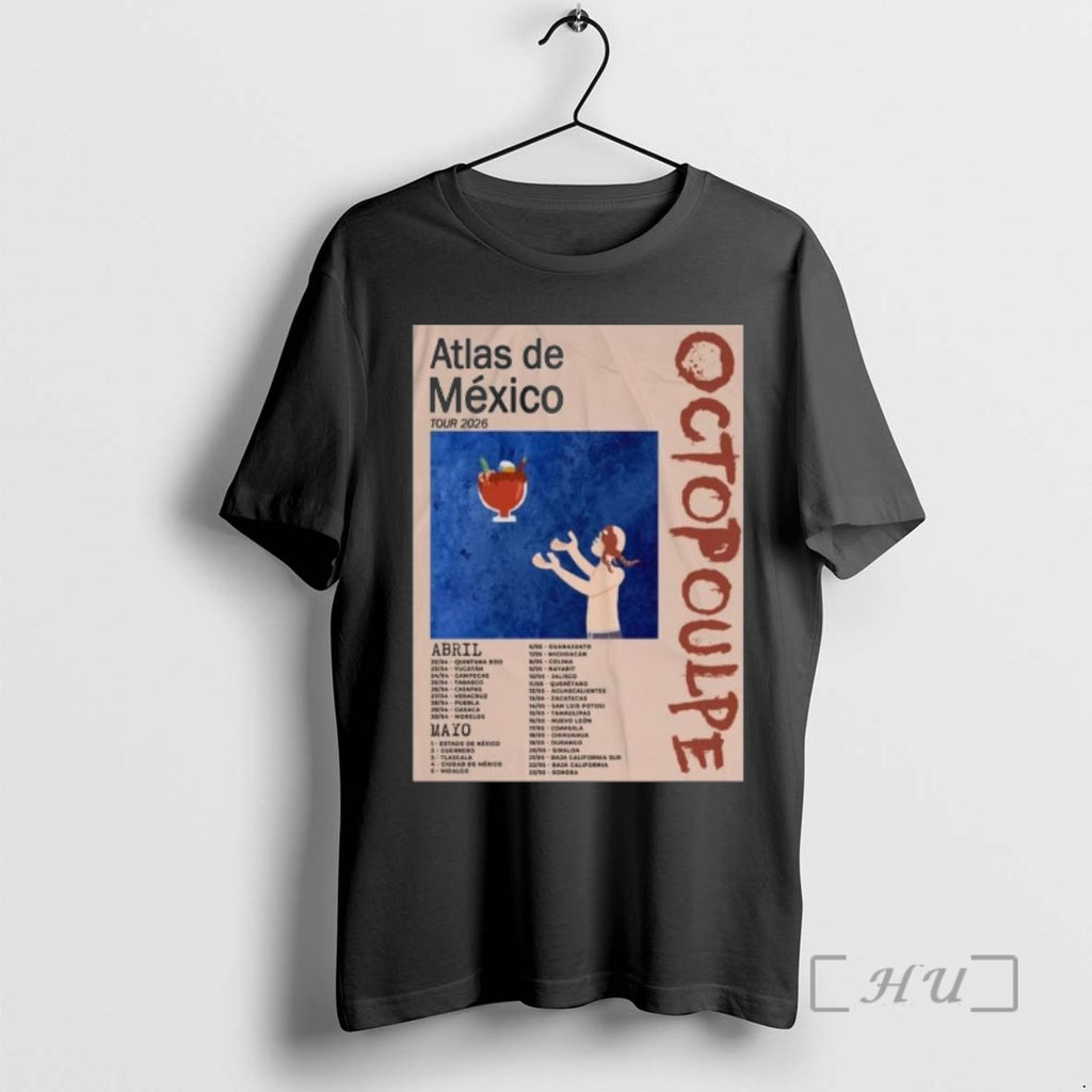 Officials Octopoulpe Atlas De Mexico Tour 2026 T-Shirts, Hoodie, Sweatshirt | PopFlextees.com