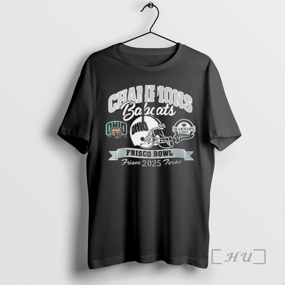 Officials Ohio Bobcats Frisco Bowl Champion 2025 Celebration T-Shirts, Hoodie, Sweatshirt | PopFlextees.com