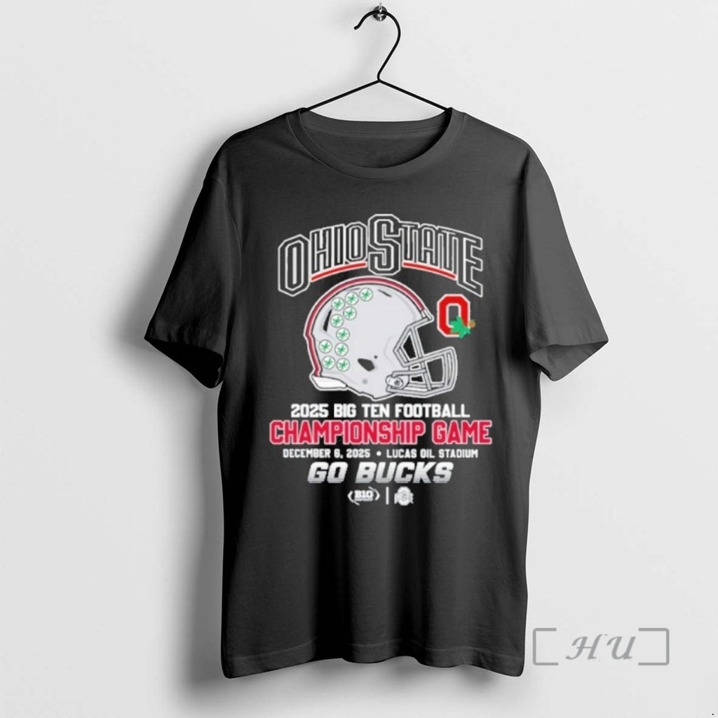 Officials Ohio State 2025 Big Ten Football Championship Game Go Bucks Premium T Shirts Sweater Hoodie, Sweatshirt