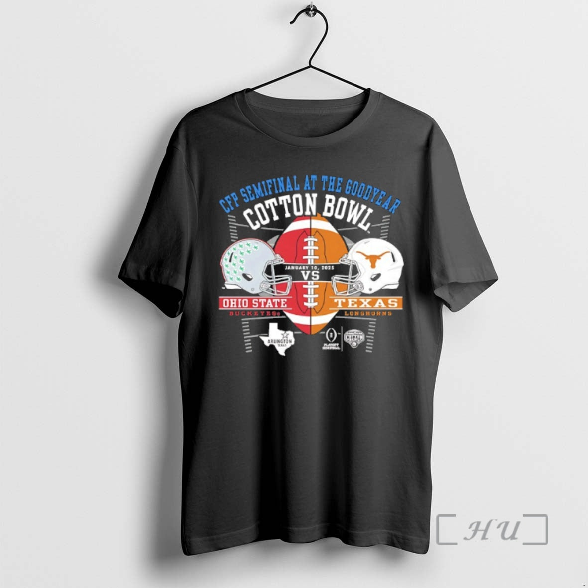 Officials Ohio State Vs Texas Cfp Semifinal At The Goodyear Cotton Bowl 2025 Premium T-Shirts, Hoodie, Sweatshirt