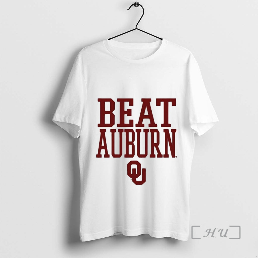 Officials Oklahoma Sooners Beat Auburn Tigers T-Shirts, Hoodie, Sweatshirt | PopFlextees.com