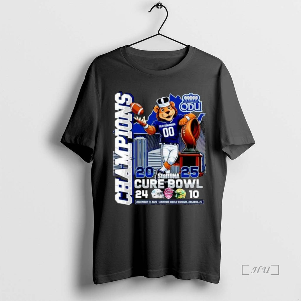 Officials Old Dominion Monarchs 2025 Cure Bowl Champions Ornaments T-Shirts, Hoodie, Sweatshirt