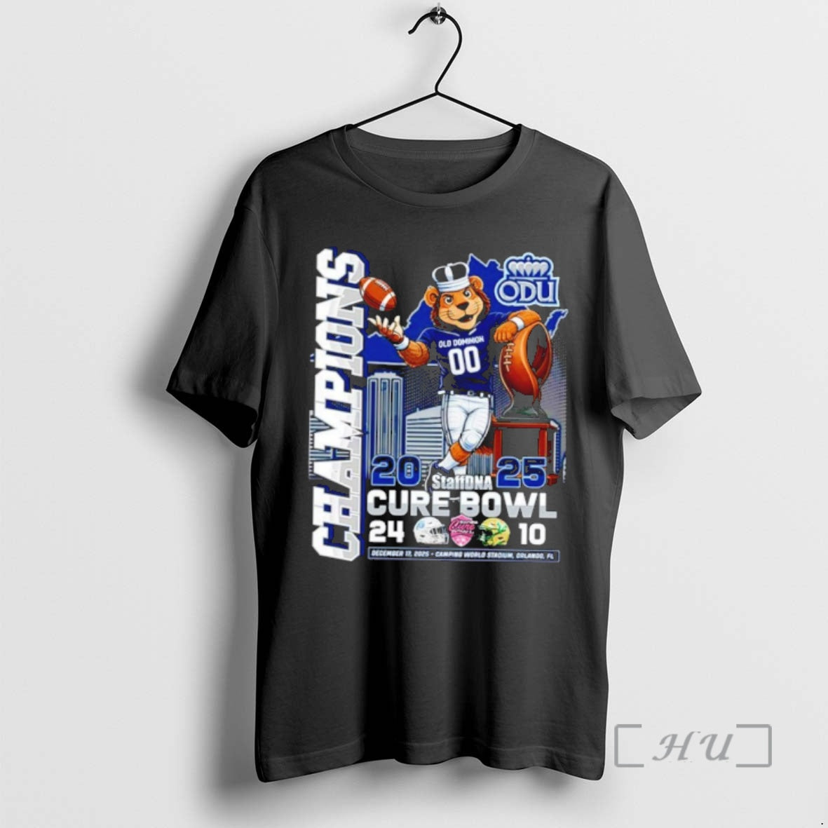 Officials Old Dominion Monarchs 2025 Cure Bowl Champions T-Shirts, Hoodie, Sweatshirt | PopFlextees.com