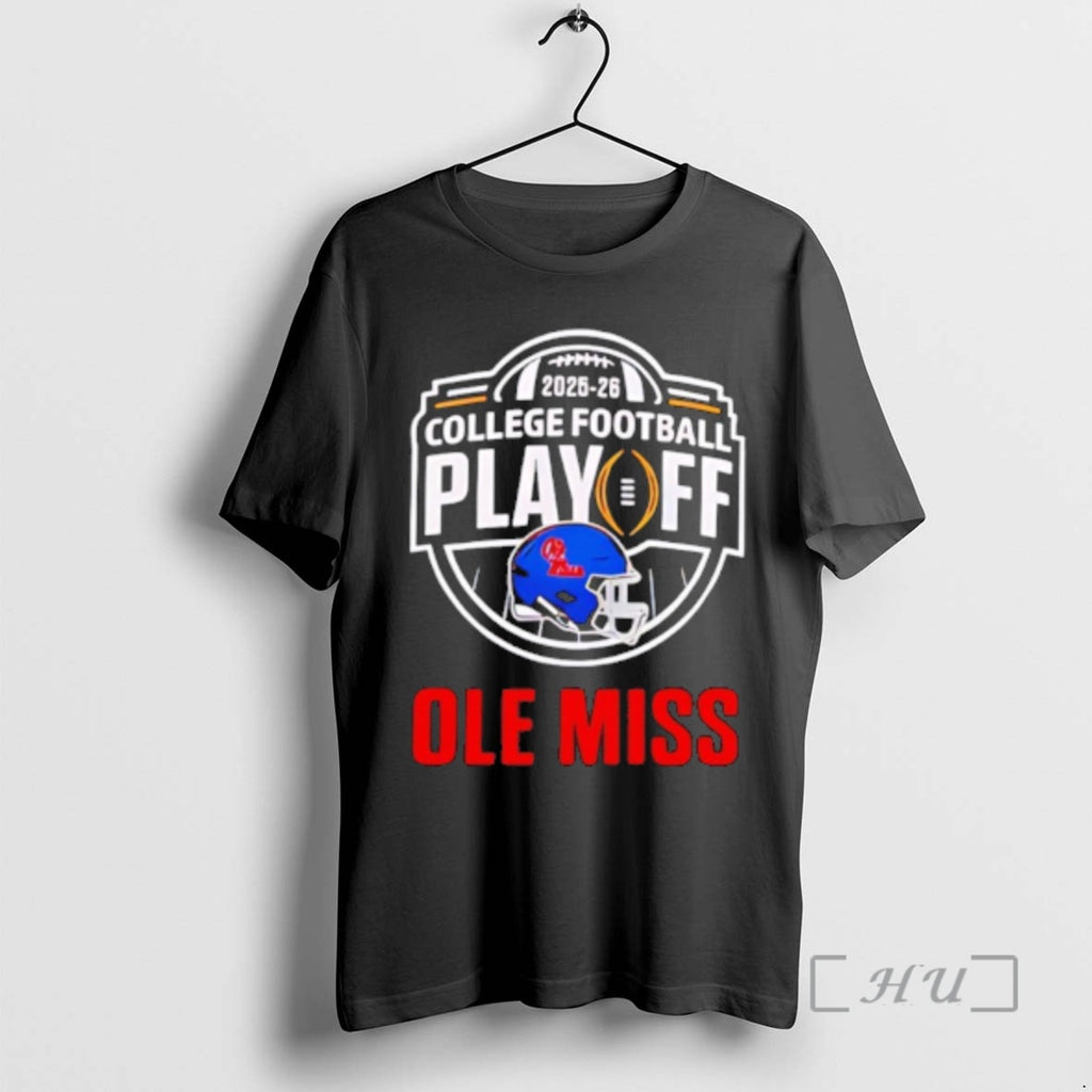Officials Ole Miss College Football Playoff 2025 26 Logo T-Shirts, Hoodie, Sweatshirt | PopFlextees.com