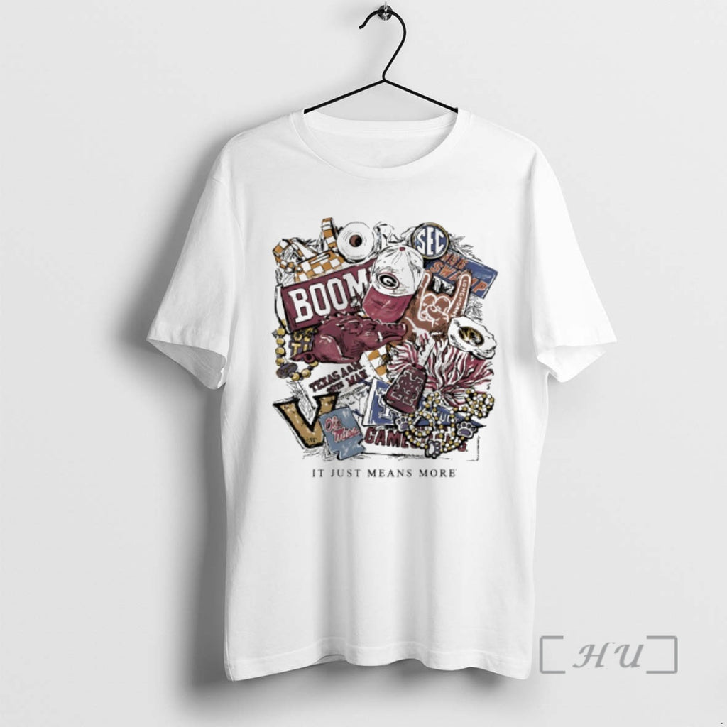 Officials Ole Miss Sec Gameday Gear Boom It Just Means More Premium T Shirts Sweater Hoodie, Sweatshirt | PopFlextees.com