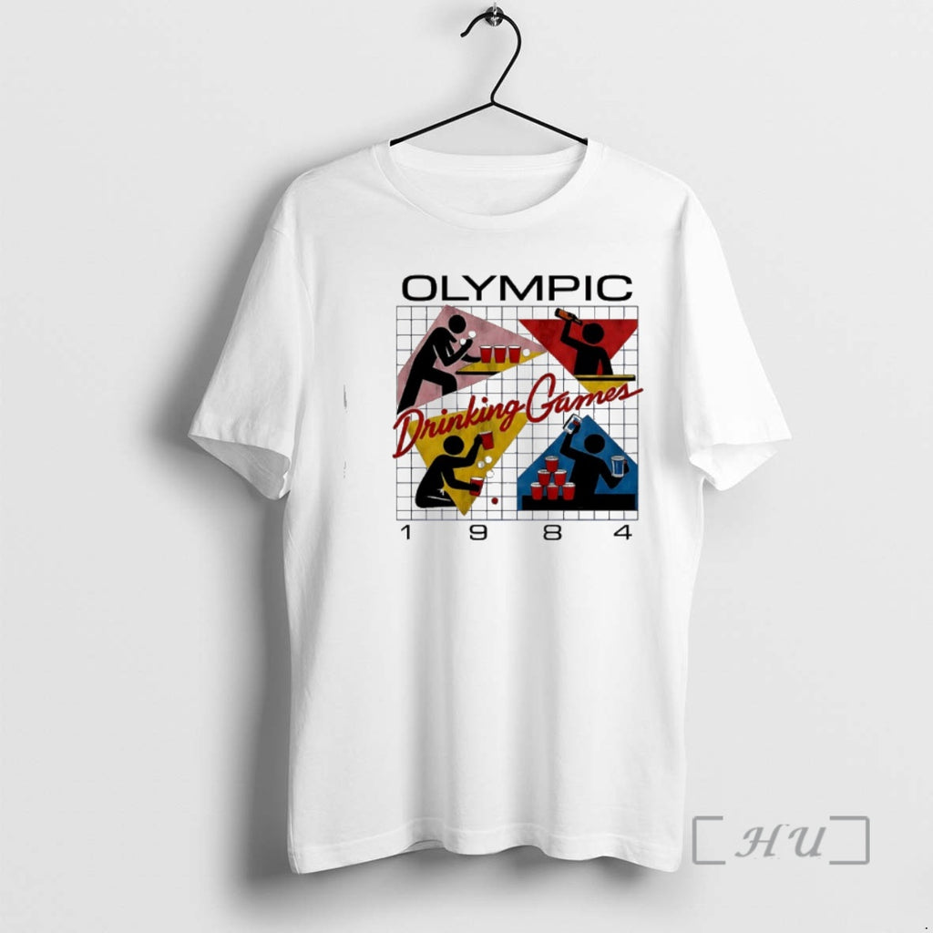 Officials Olympic Drinking Games 1984 Retro T-Shirts, Hoodie, Sweatshirt | PopFlextees.com