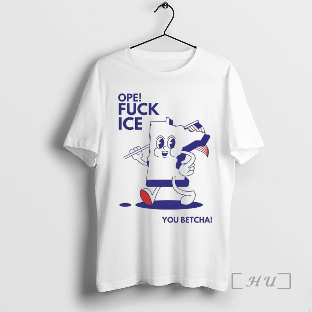 Officials Open Fuck Ice You Betcha Minnesota Map T-Shirts, Hoodie, Sweatshirt | PopFlextees.com