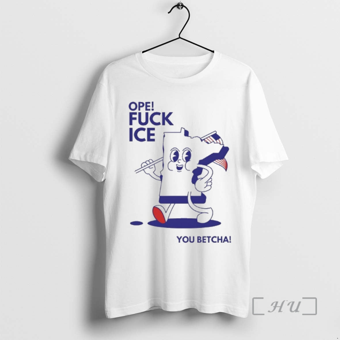 Officials Open Fuck Ice You Betcha Minnesota Map T-Shirts, Hoodie, Sweatshirt | PopFlextees.com