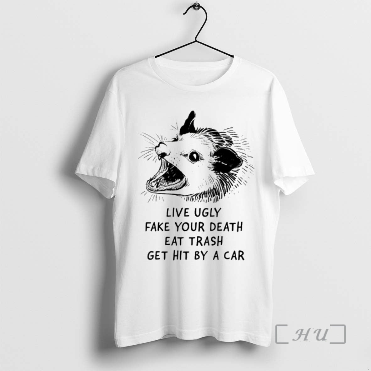 Officials Opossum Live Ugly Fake Your Death Eat Trash T-Shirts, Hoodie, Sweatshirt | PopFlextees.com