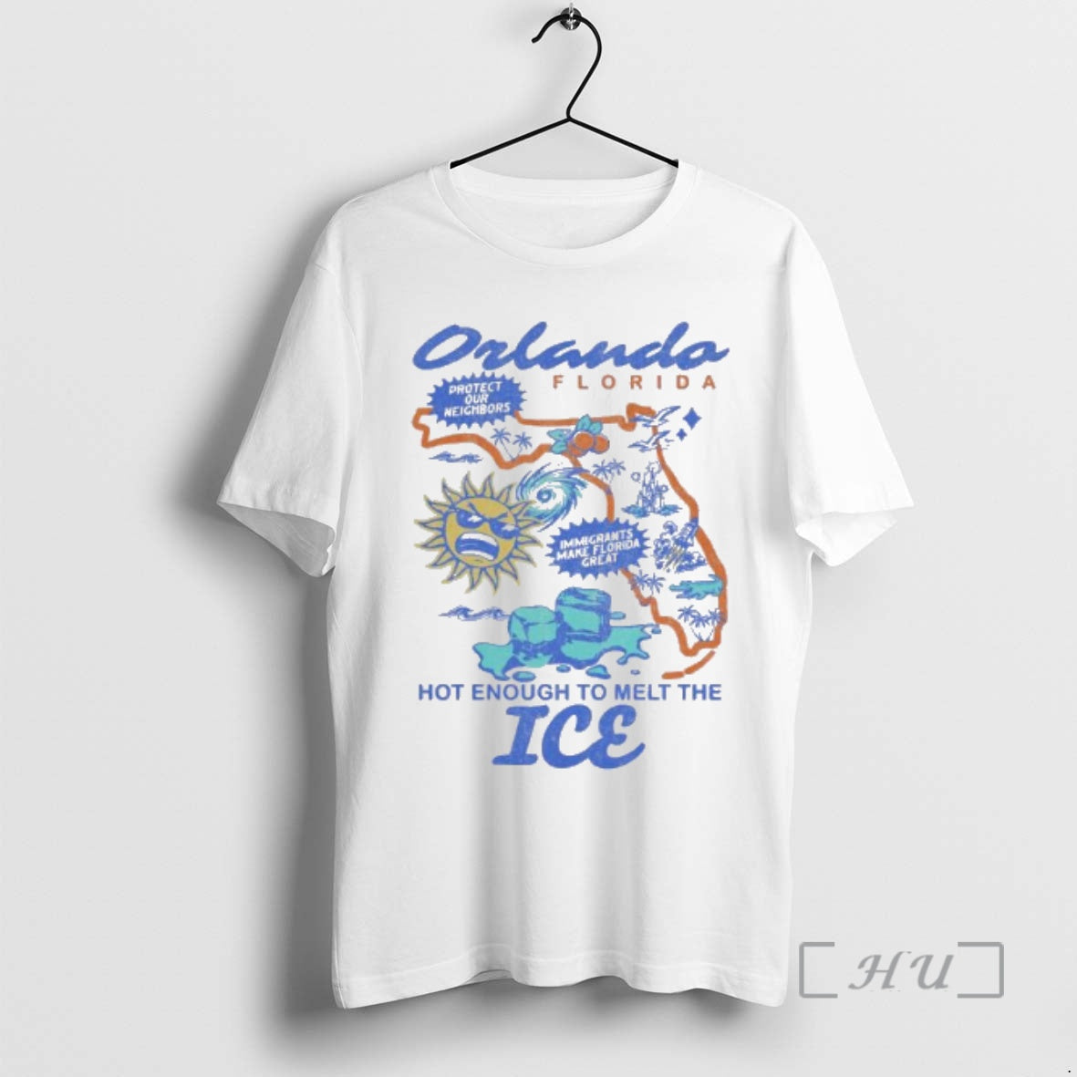 Officials Orlando Fl Hot Enough To Melt The Ice T-Shirts, Hoodie, Sweatshirt | PopFlextees.com