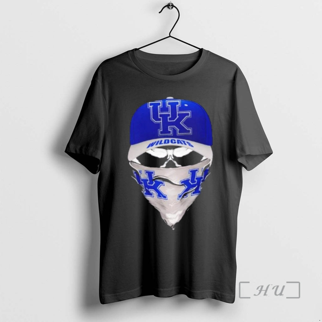 Officials Outlaw Skull Gang Wearing A Cap X Kentucky Wildcats T-Shirts, Hoodie, Sweatshirt | PopFlextees.com