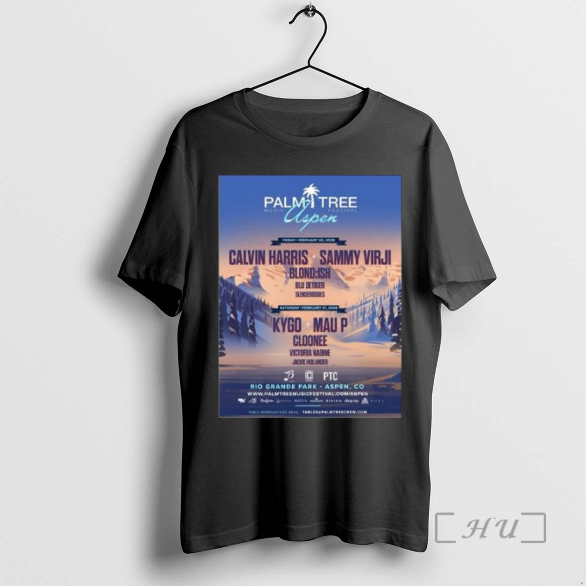 Officials Palm Tree Music Festival February 20 21 2026 Aspen Co Premium T Shirts Sweater Hoodie, Sweatshirt | PopFlextees.com
