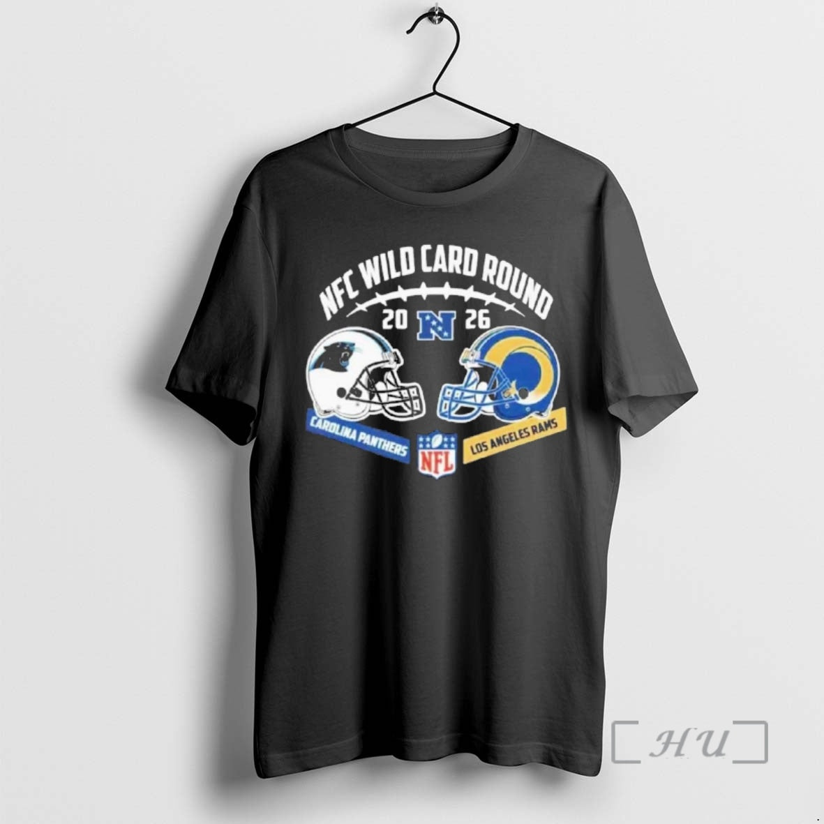 Officials Panthers Vs Rams Nfc Wild Card Round Helmet Matchup T-Shirts, Hoodie, Sweatshirt | PopFlextees.com