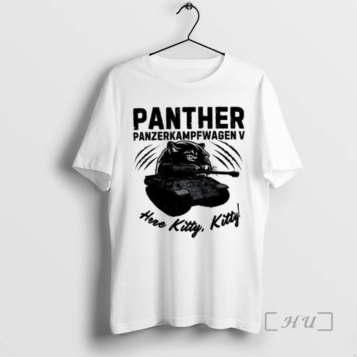 Officials Panzerkampfwagen V Panther Tank Here Kitty Kitty Woman T-Shirts, Hoodie, Sweatshirt | PopFlextees.com