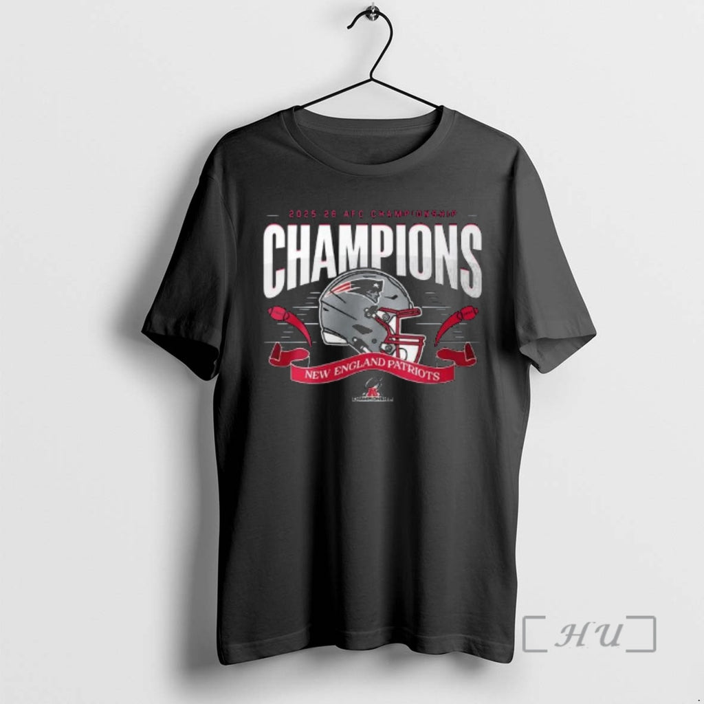 Officials Patriots 2025 26 Afc Championship Champions T-Shirts, Hoodie, Sweatshirt | PopFlextees.com