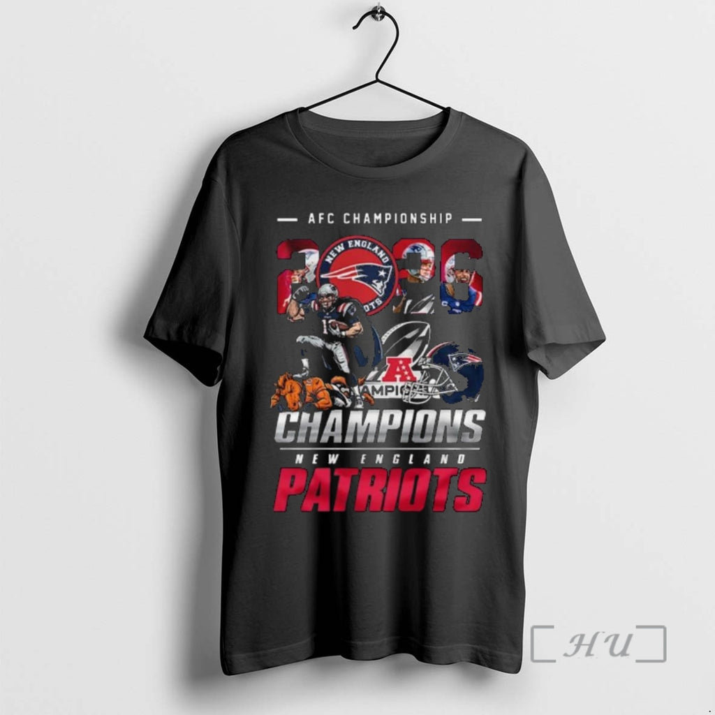 Officials Patriots 2026 Afc Championship Champions T-Shirts, Hoodie, Sweatshirt | PopFlextees.com