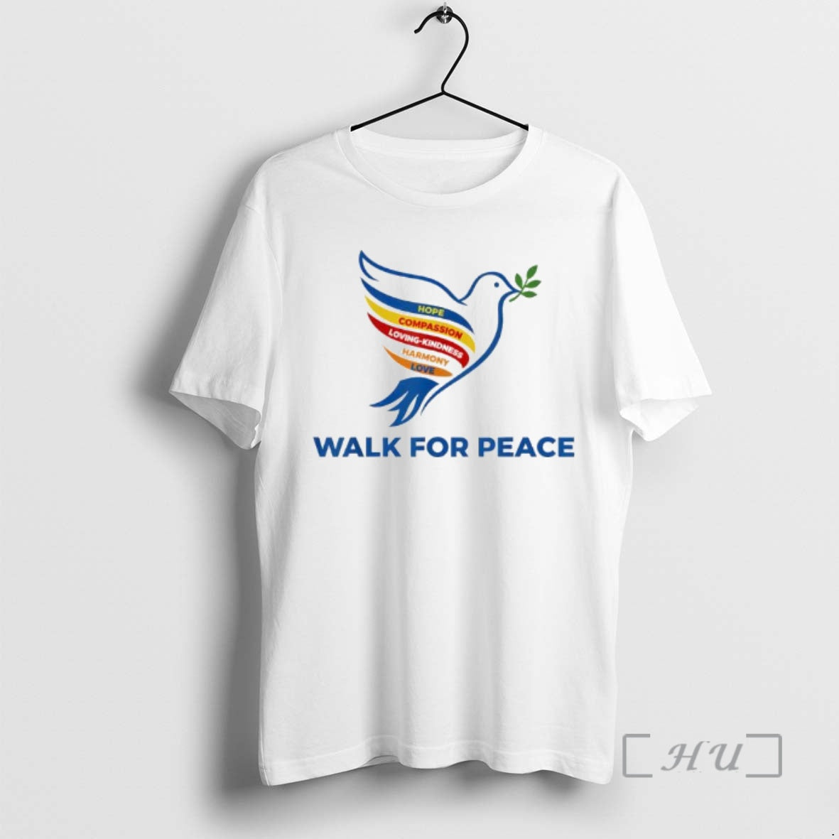 Officials Peace Walk Dove With Olive Branch Message T-Shirts, Hoodie, Sweatshirt | PopFlextees.com