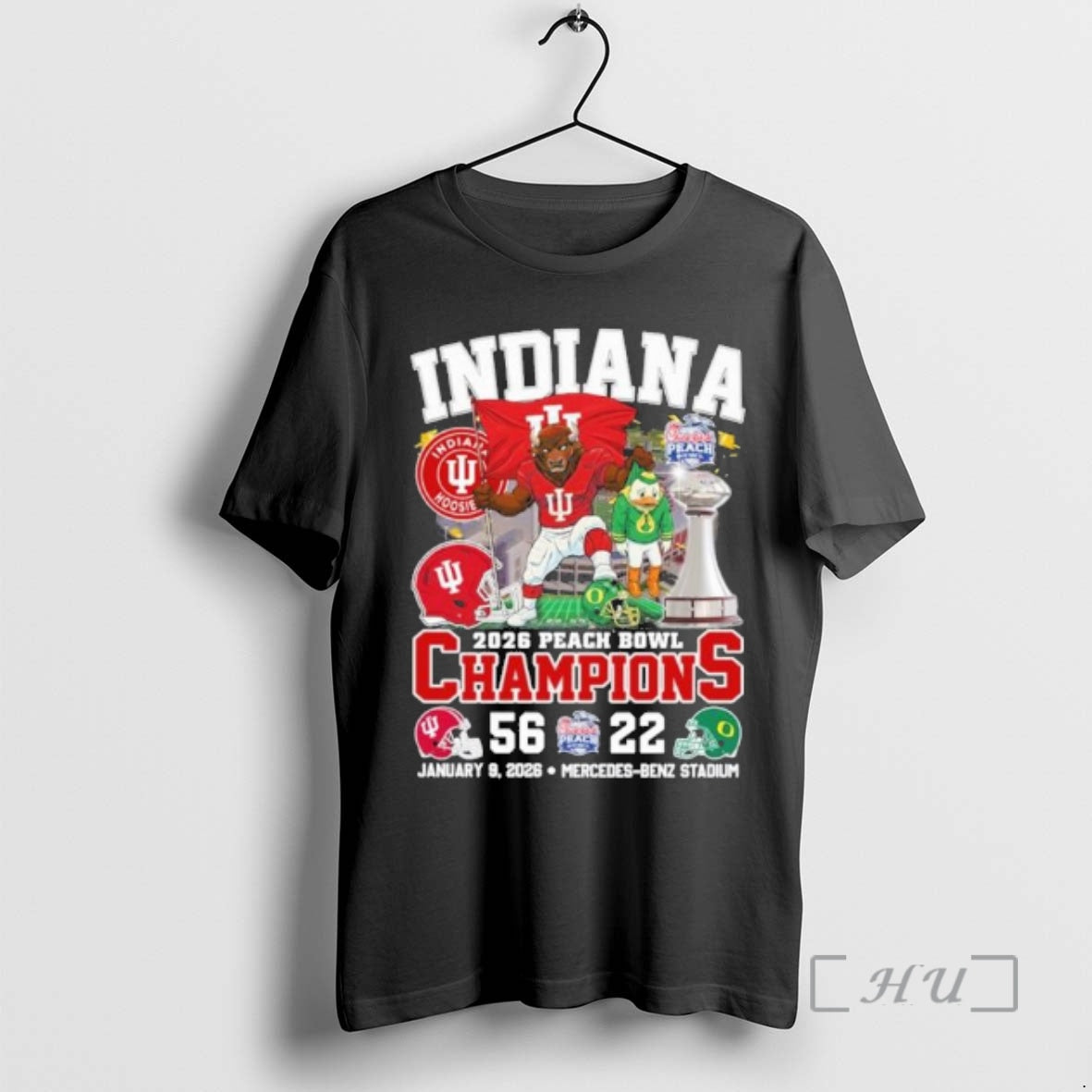 Officials Peach Bowl Champions Iu Beat Oregon Cfp T-Shirts, Hoodie, Sweatshirt | PopFlextees.com
