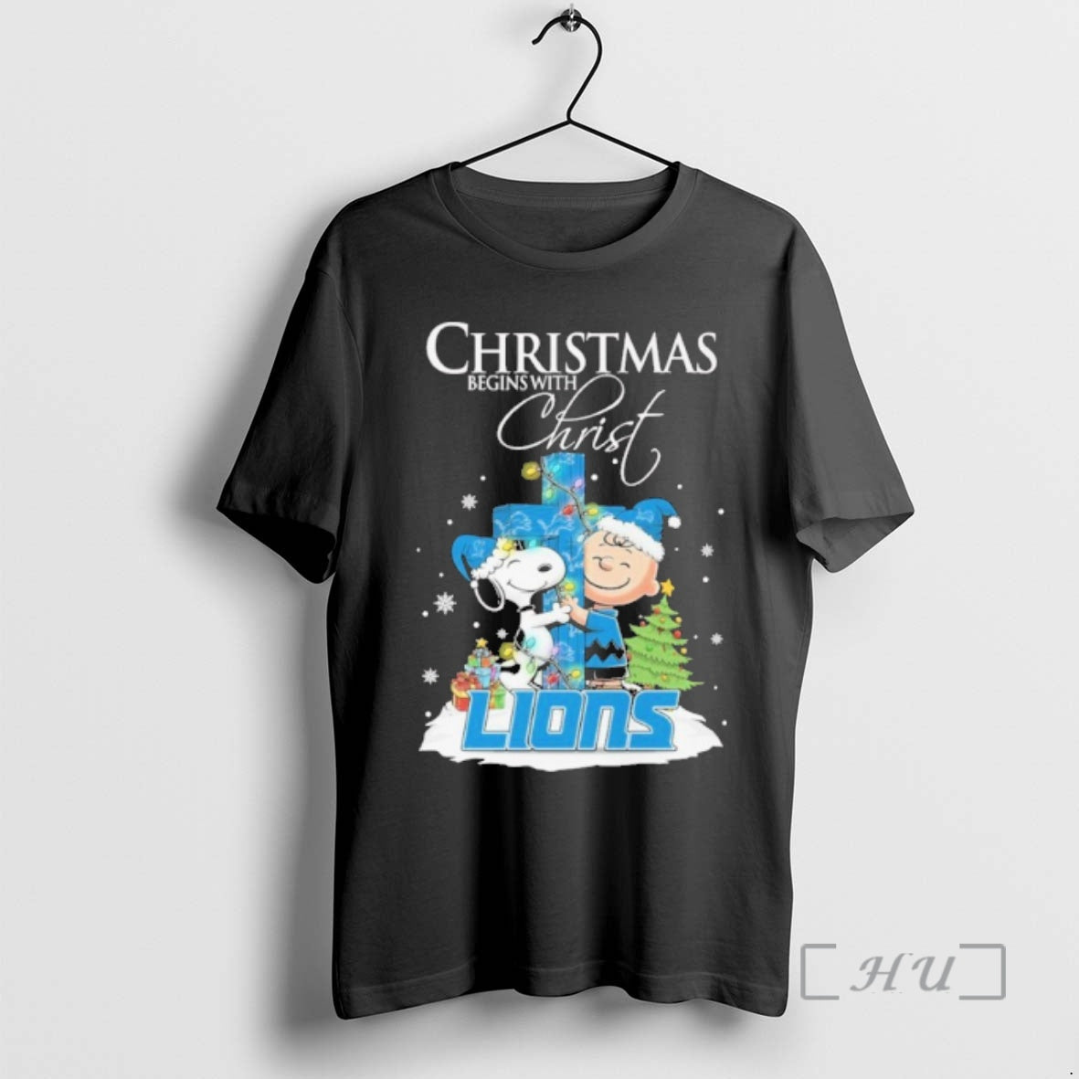 Officials Peanuts Christmas Begins With Lions Jesus T-Shirts, Hoodie, Sweatshirt | PopFlextees.com