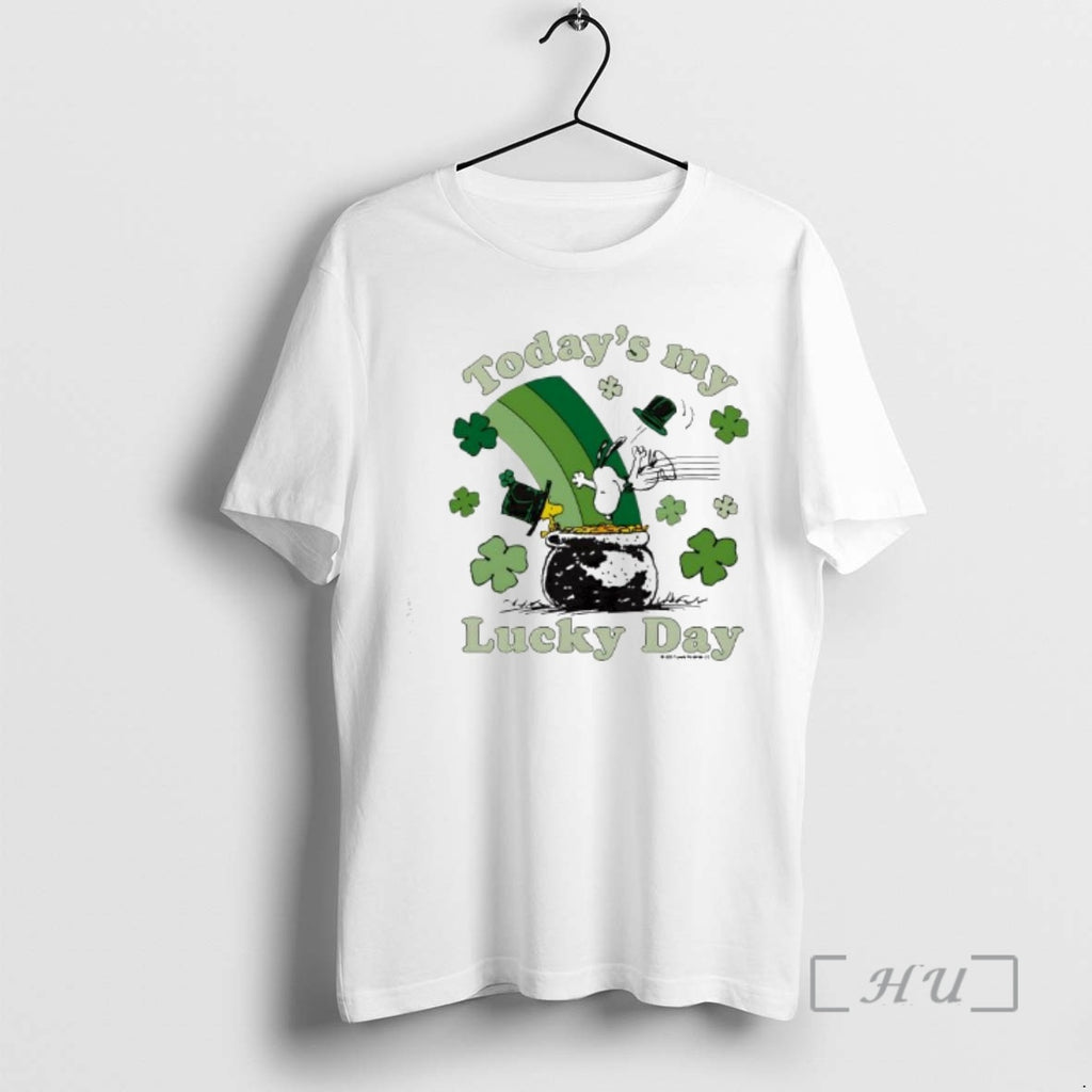 Officials Peanuts Shamrock Todays My Lucky T-Shirts, Hoodie, Sweatshirt | PopFlextees.com