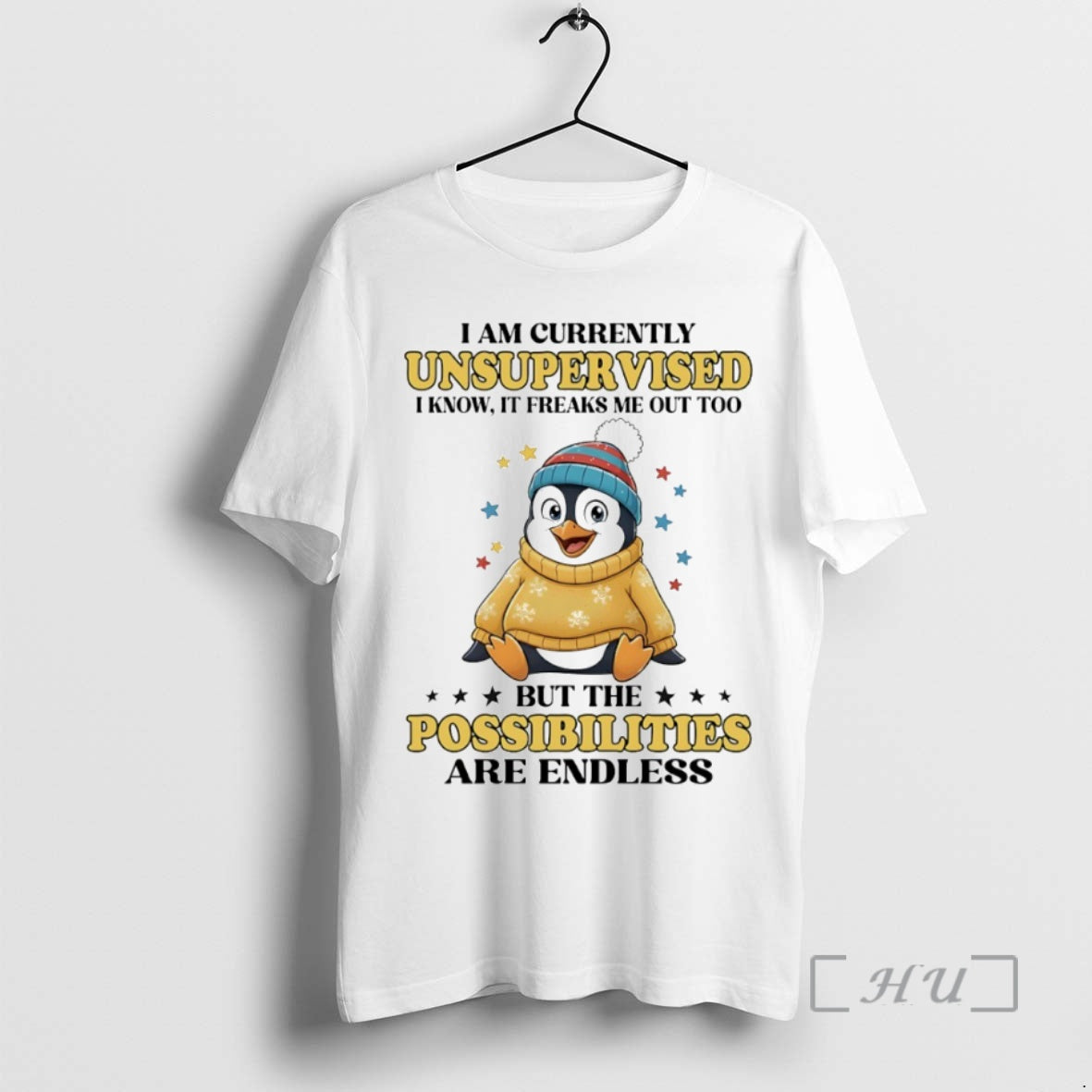 Officials Penguin I Am Currently Unsupervised I Know It Freaks Me Out Too Circle Premium T-Shirts, Hoodie, Sweatshirt