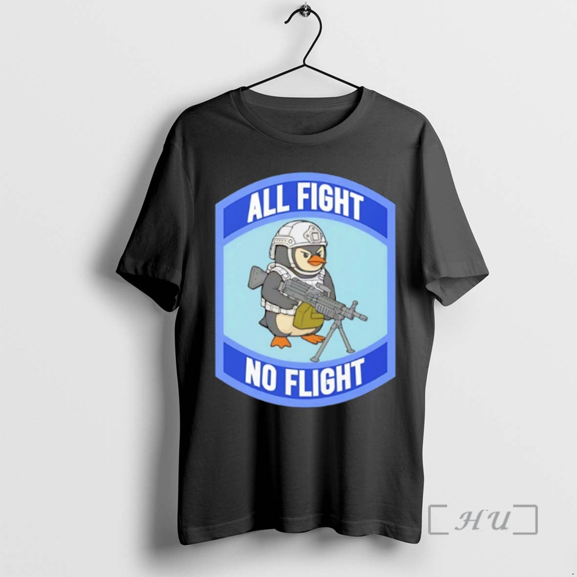 Officials Penguin With Guns All Fight No Flight T-Shirts, Hoodie, Sweatshirt | PopFlextees.com