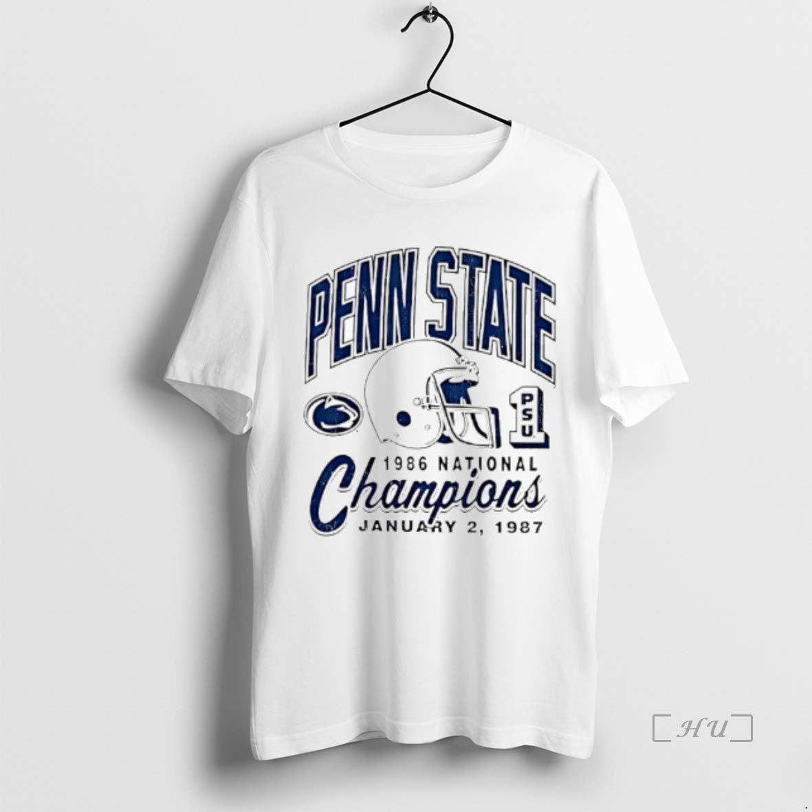 Officials Penn State Nittany Lions 1986 National Champions Helmet T-Shirts, Hoodie, Sweatshirt | PopFlextees.com