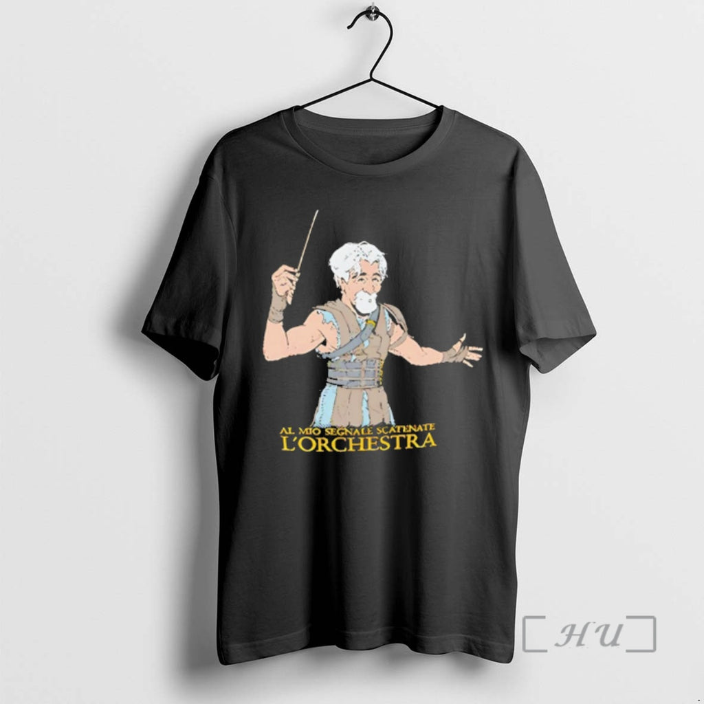Officials Peppe Gladiatore Al Mio Segnale Scatenate Lorchestra T-Shirts, Hoodie, Sweatshirt | PopFlextees.com