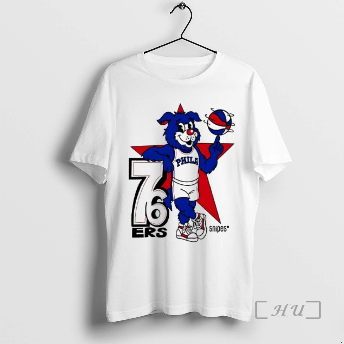 Officials Philadelphia 76ers Snipes Franklin The Dog Mascot T-Shirts, Hoodie, Sweatshirt | PopFlextees.com