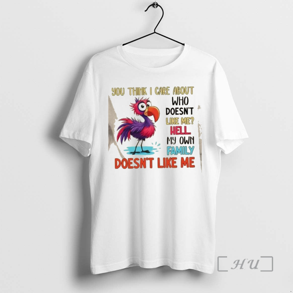 Officials Pink Crow You Think I Care About Who Doesnt Like Me Hell My Own T-Shirts, Hoodie, Sweatshirt | PopFlextees.com