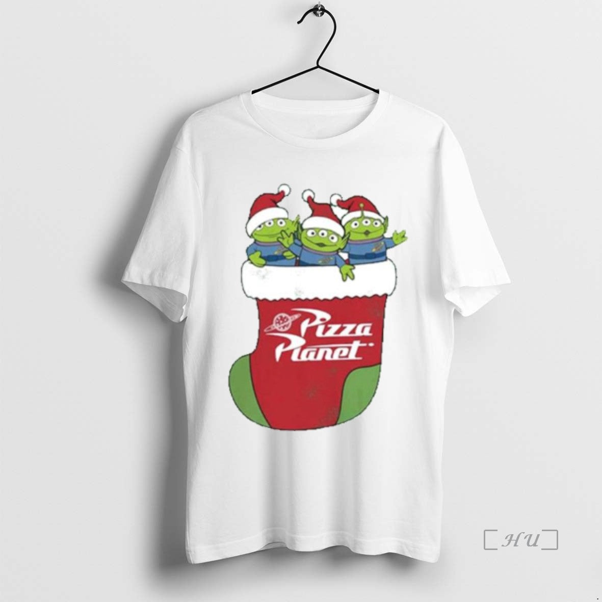 Officials Pizza Planet Alien Christmas Stocking Ornaments T-Shirts, Hoodie, Sweatshirt | PopFlextees.com