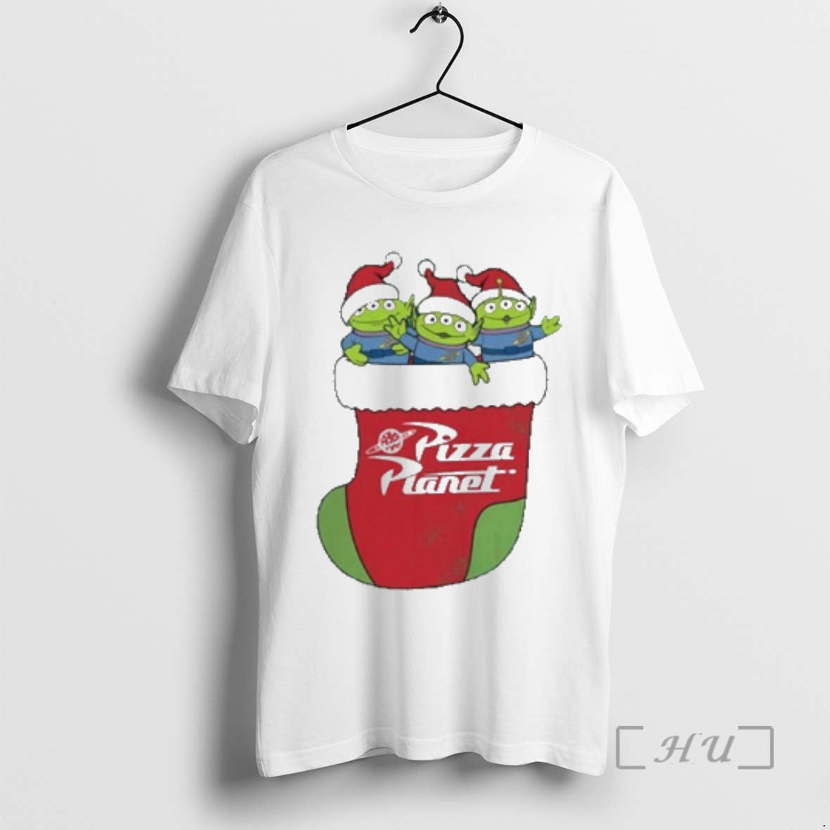 Officials Pizza Planet Alien Christmas Stocking T-Shirts, Hoodie, Sweatshirt | PopFlextees.com