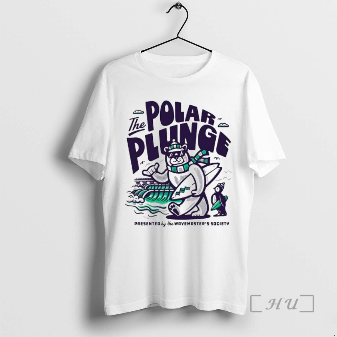 Officials Polar Plunge Ice Jump Polar Bear The Wavemasters Society T-Shirts, Hoodie, Sweatshirt | PopFlextees.com