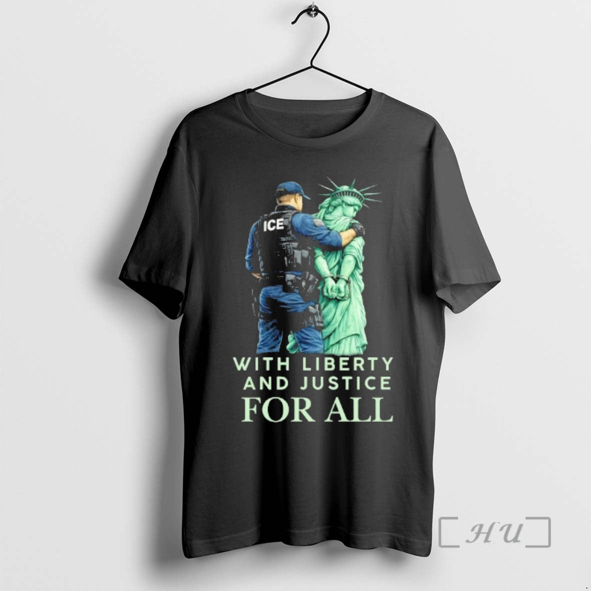 Officials Police Ice With Liberty And Justice For All T-Shirts, Hoodie, Sweatshirt | PopFlextees.com