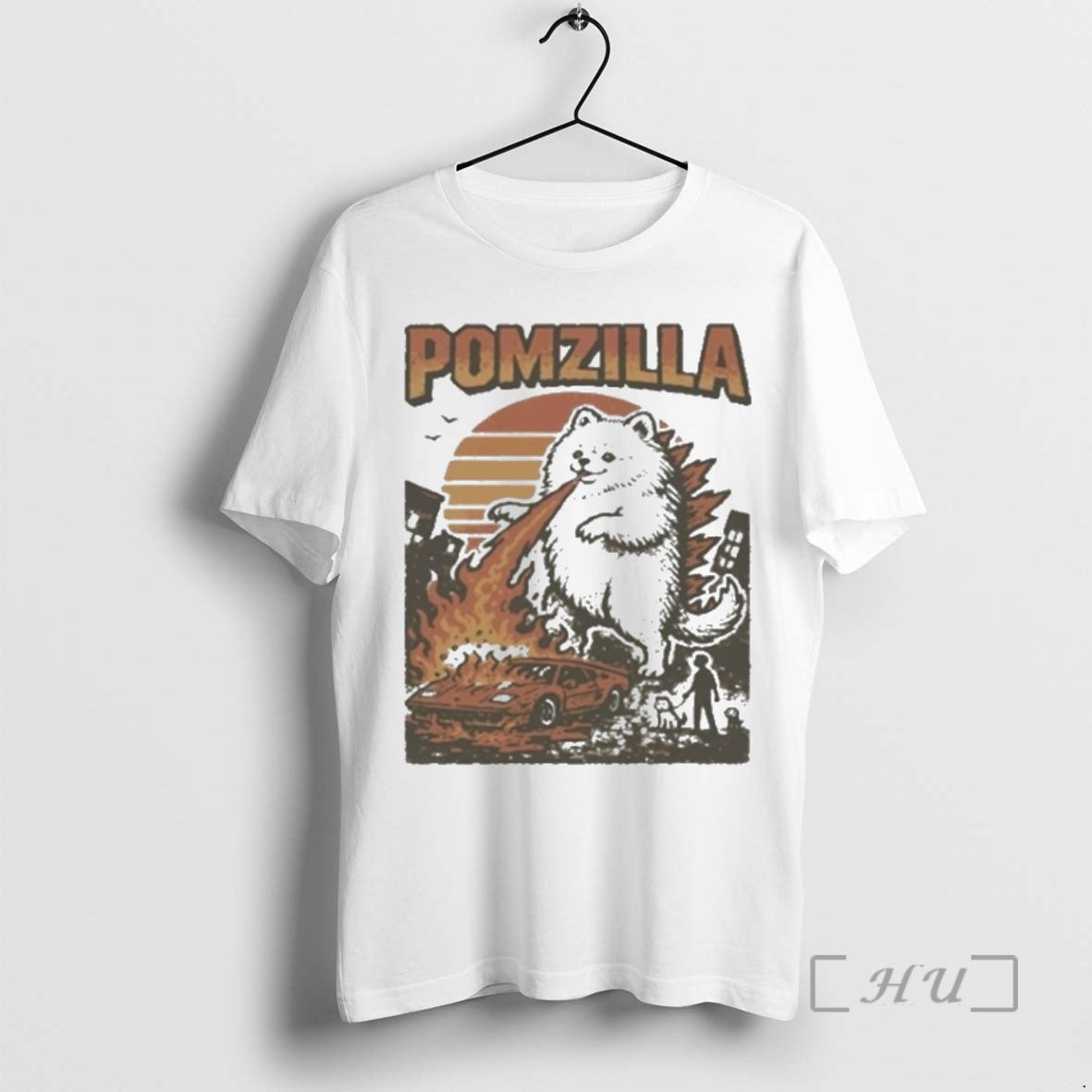 Officials Pomeranian Godzilla Funny T-Shirts, Hoodie, Sweatshirt | PopFlextees.com