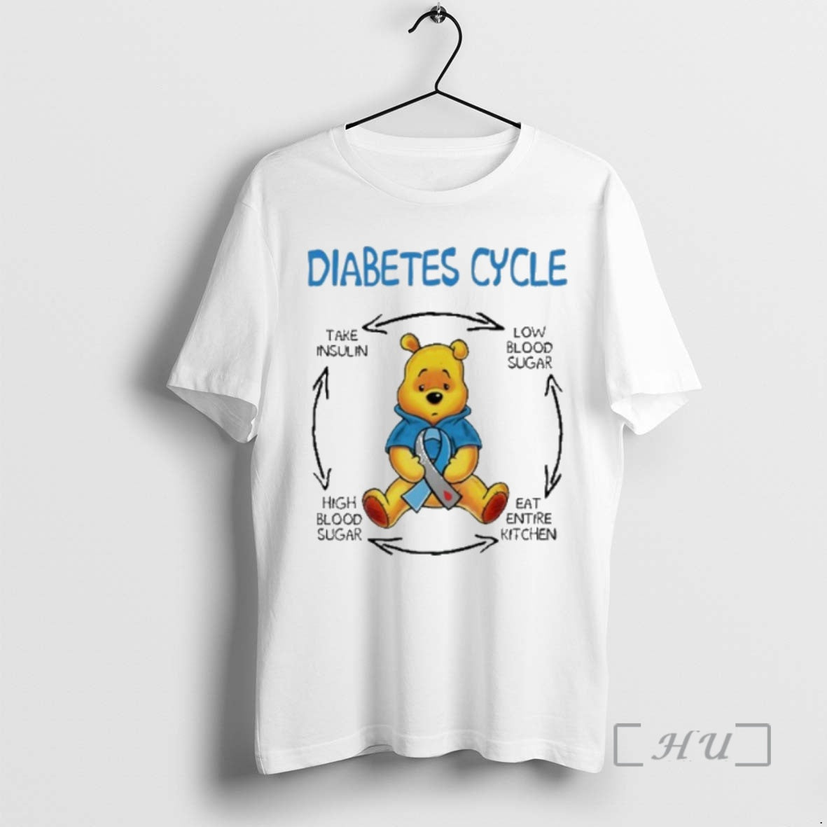 Officials Pooh Diabetes Cycle T-Shirts, Hoodie, Sweatshirt | PopFlextees.com