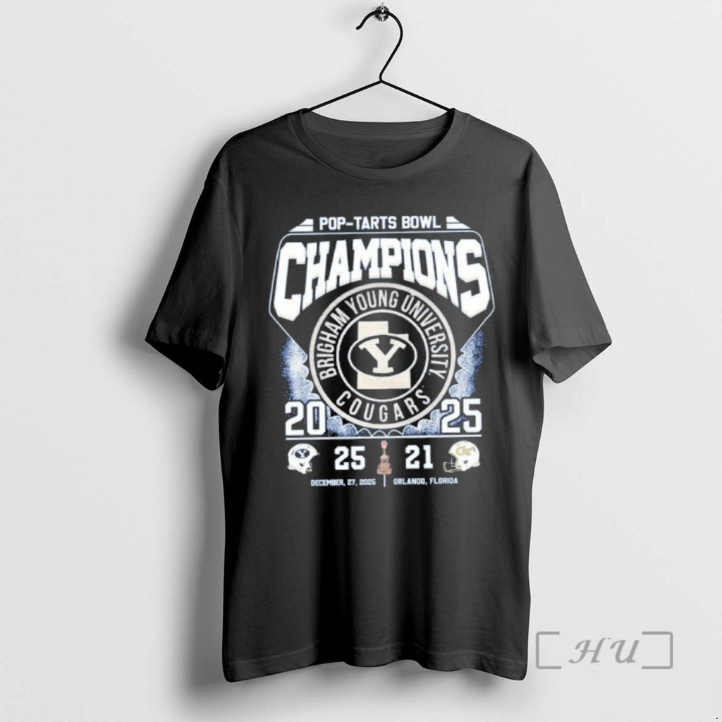 Officials Pop Tarts Bowl Champions Brigham Young University Cougars 2025 T-Shirts, Hoodie, Sweatshirt | PopFlextees.com