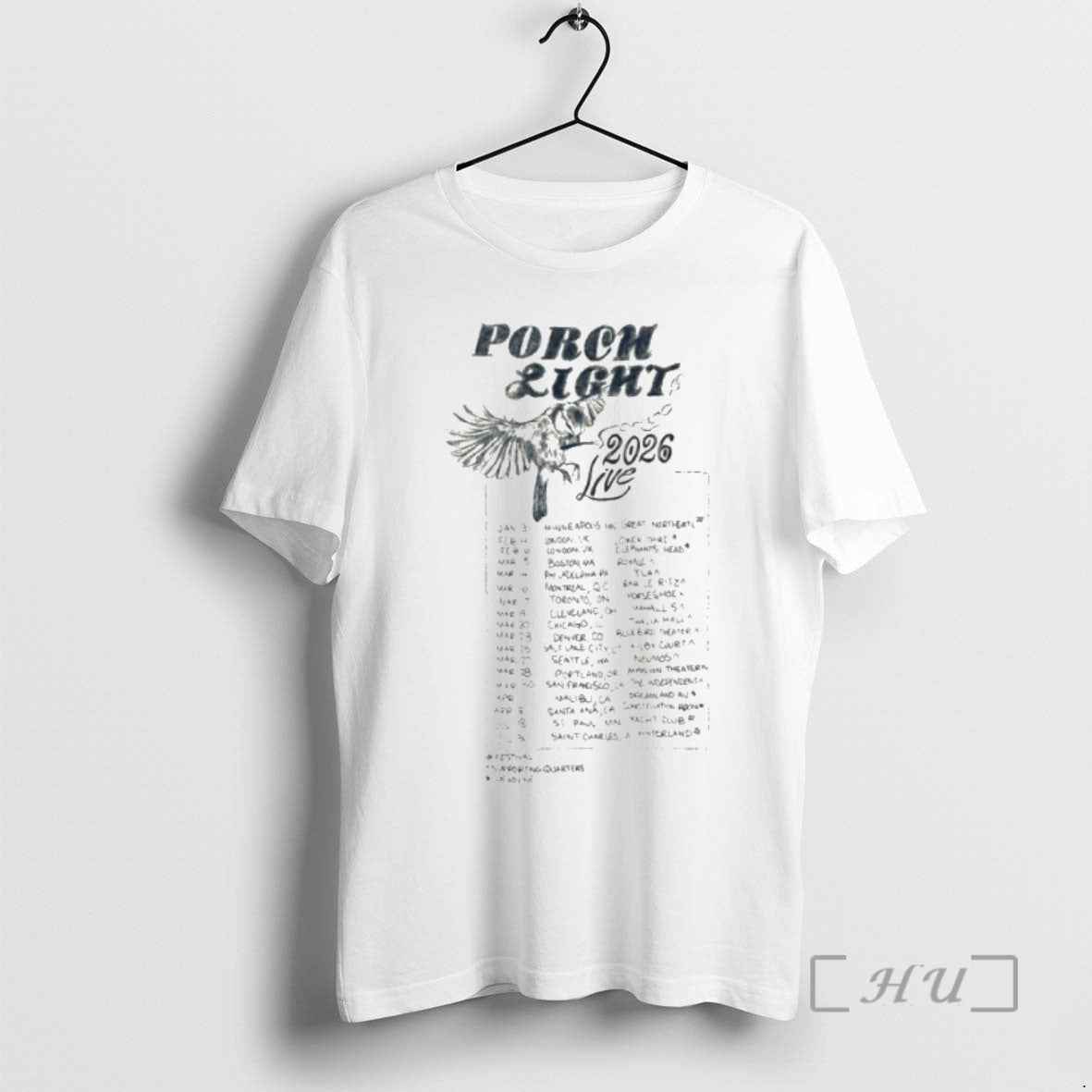 Officials Porch Light 2026 Fall Tour Bird T-Shirts, Hoodie, Sweatshirt | PopFlextees.com