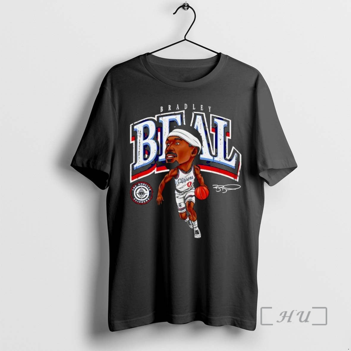 Officials Premium Bradley Beal Los Angeles Clippers Signature Caricature T-Shirts, Hoodie, Sweatshirt | PopFlextees.com