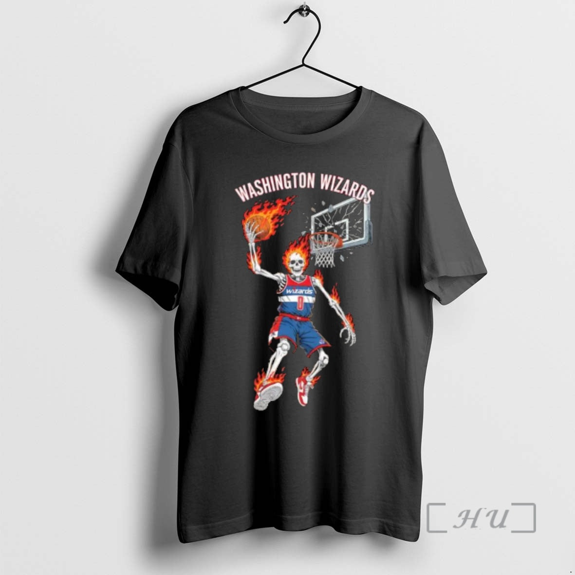 Officials Premium Washington Wizards Mens Basketball Skeleton Player Fire T-Shirts, Hoodie, Sweatshirt | PopFlextees.com