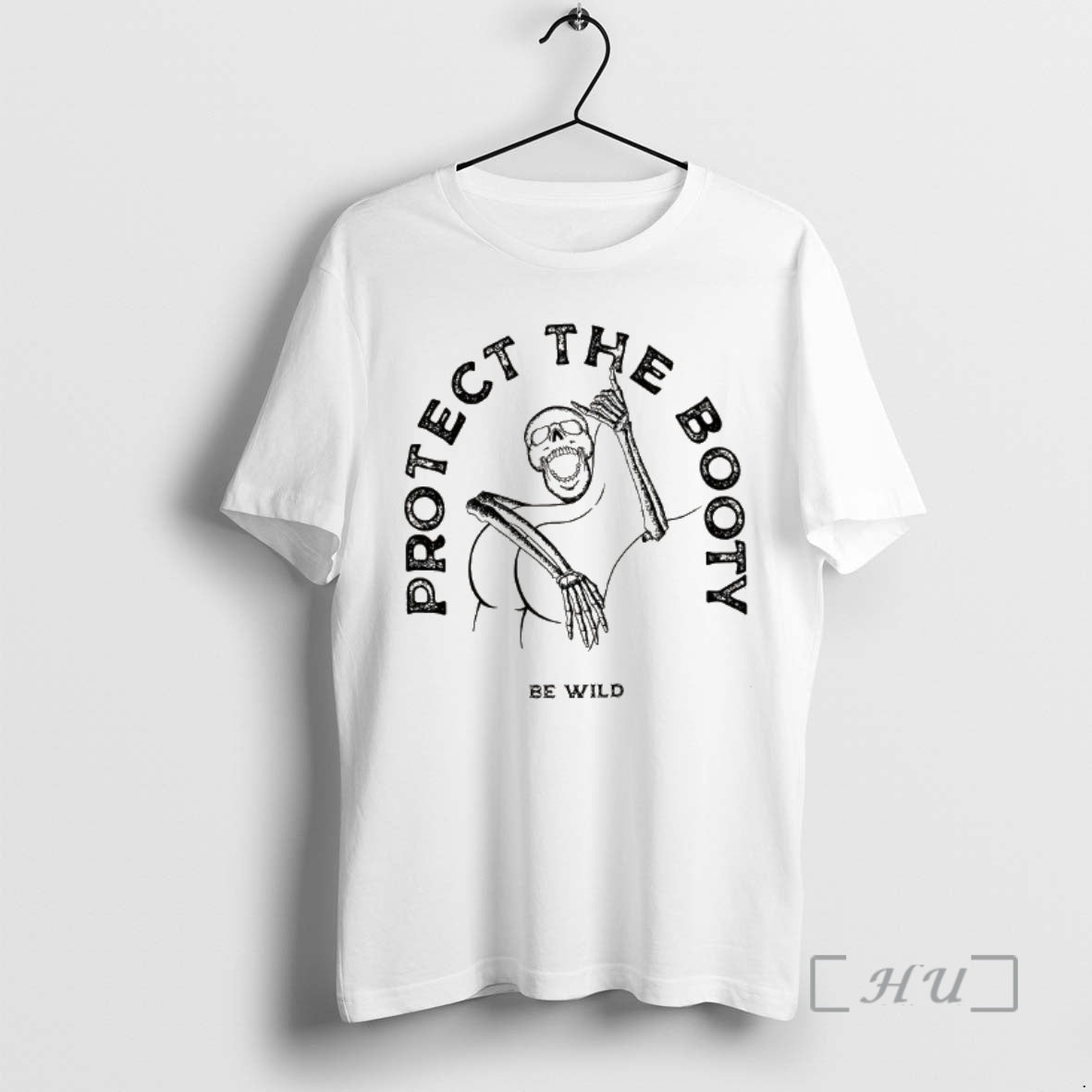 Officials Protect The Booty Be Wild Skeleton Meme T-Shirts, Hoodie, Sweatshirt | PopFlextees.com